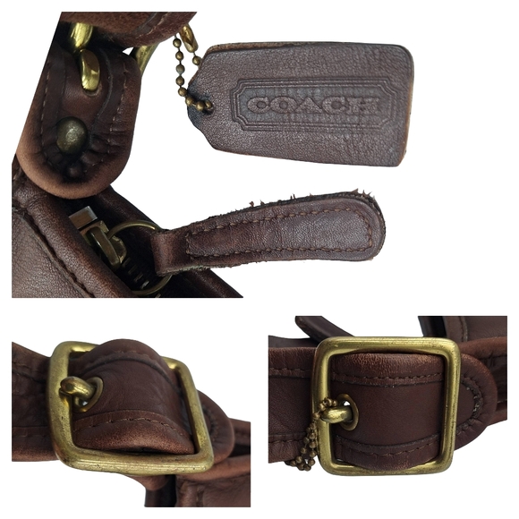 Vintage Coach Legacy Saddle Leather Crossbody Bag - Picture 14 of 16